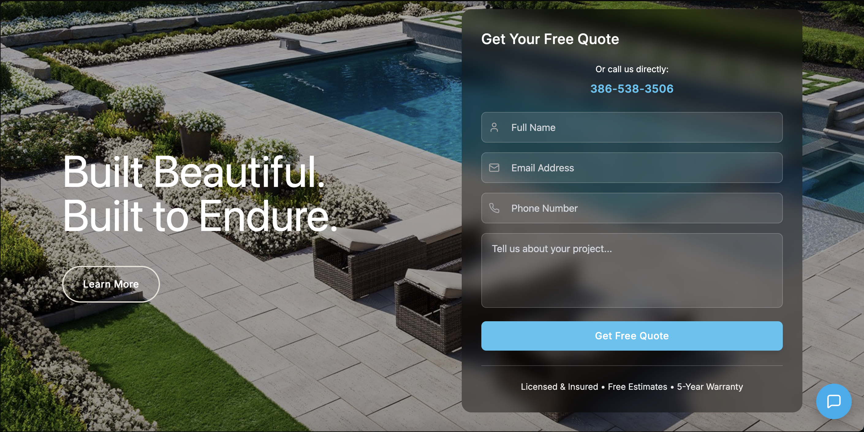 Smart website mockup